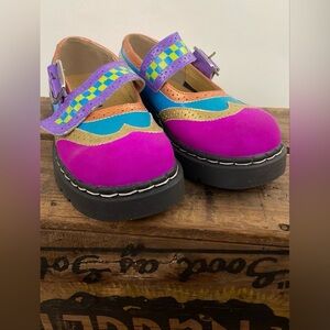 Vintage Hand Painted Mary Jane Shoes